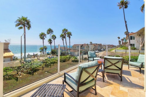 Discover tranquility with whitewater views of South  Oceanside Beach