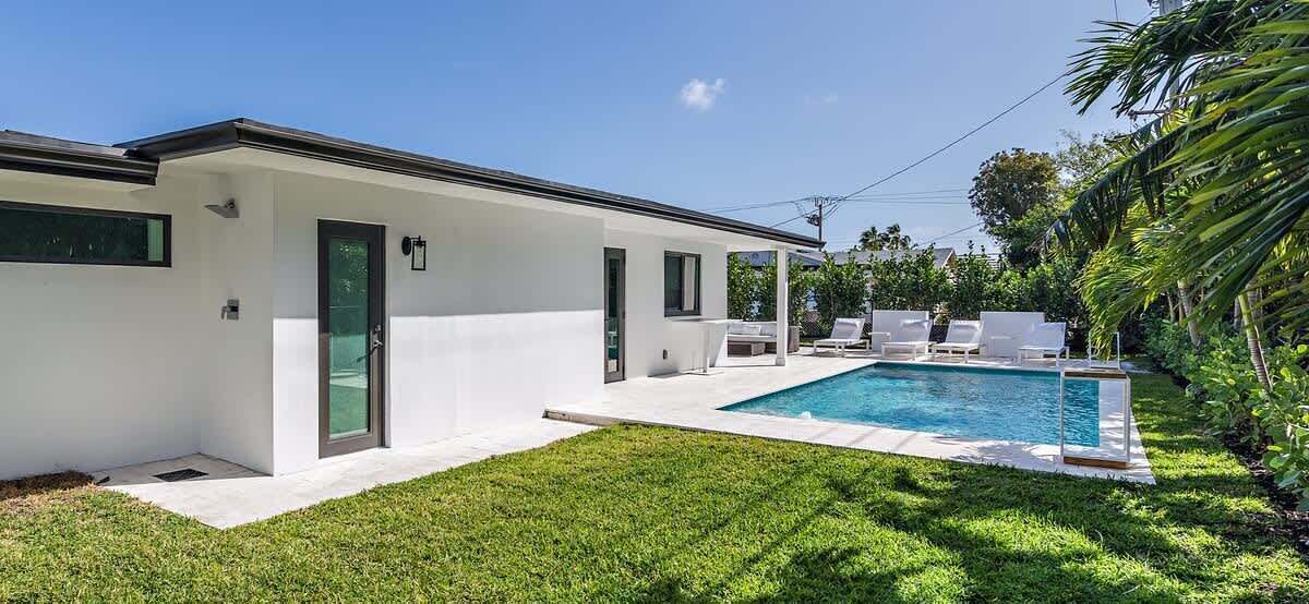 Piscine extérieure, piscine chauffée