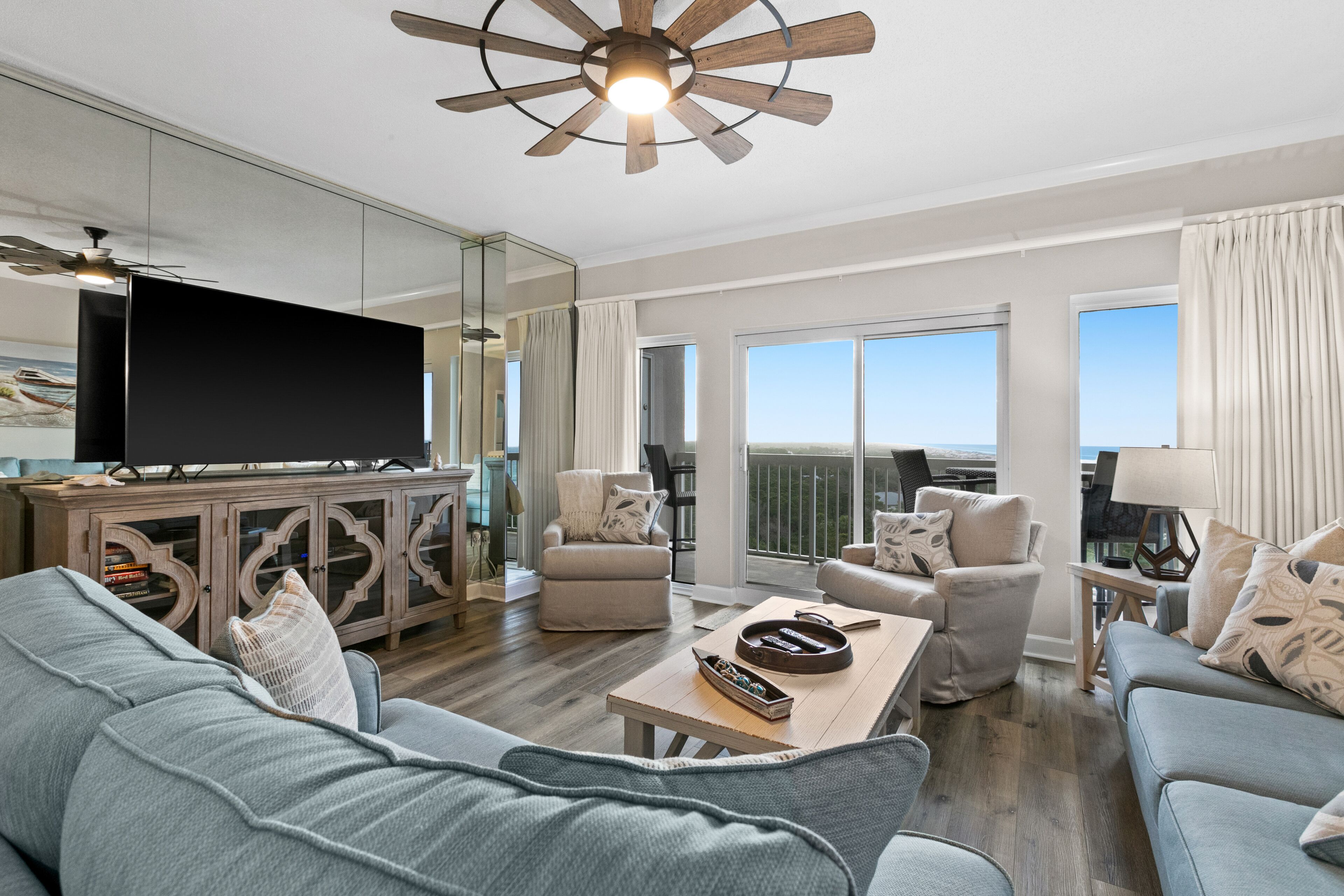 Remodeled ocean view condo with WiFi, private balcony, & pool/hot tub/tennis