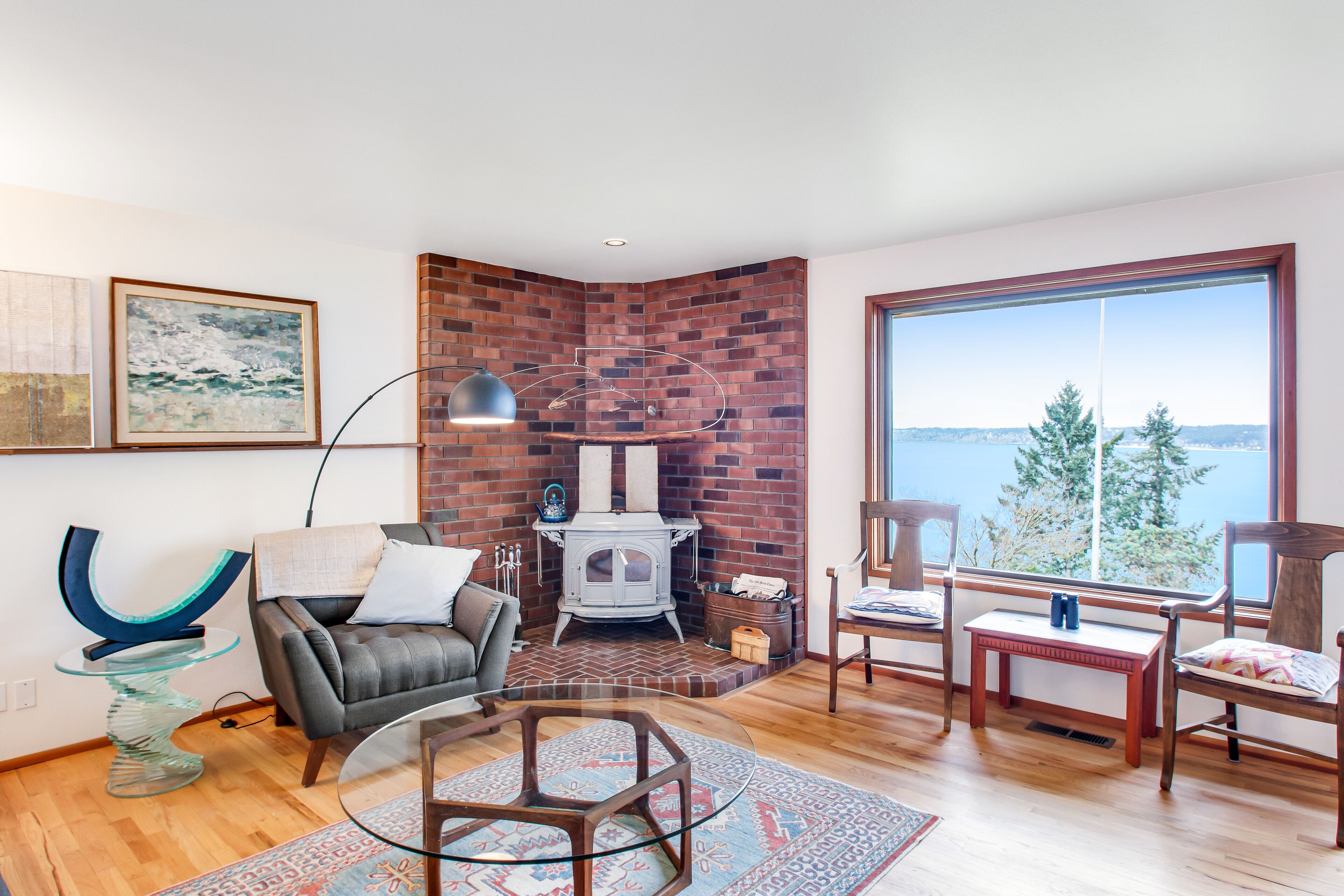 Waterfront home with deck, WiFi, & views of the sound