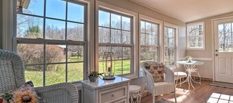Wine Country Retreat w/ Fire Pit + Sunroom!