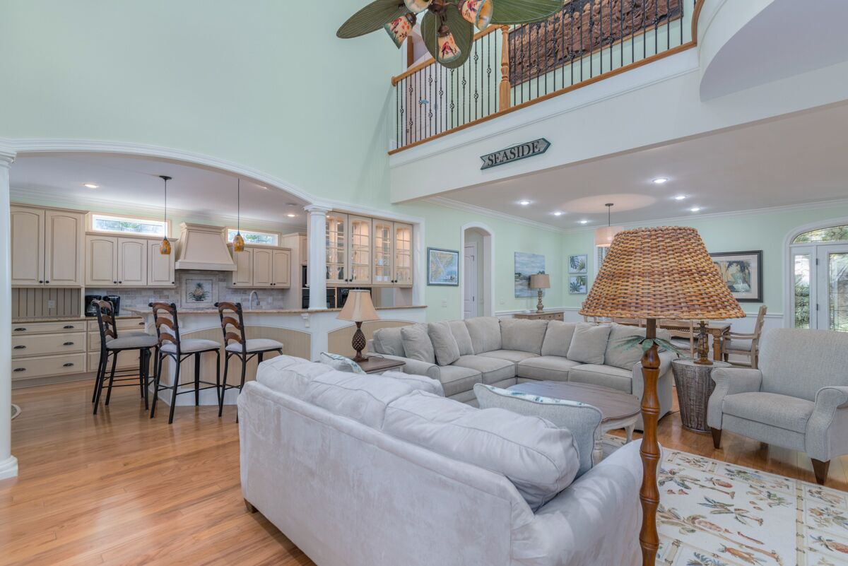 Impeccable 4-bedroom home on Fripp Island with a screened-in porch, elevator, and exercise room