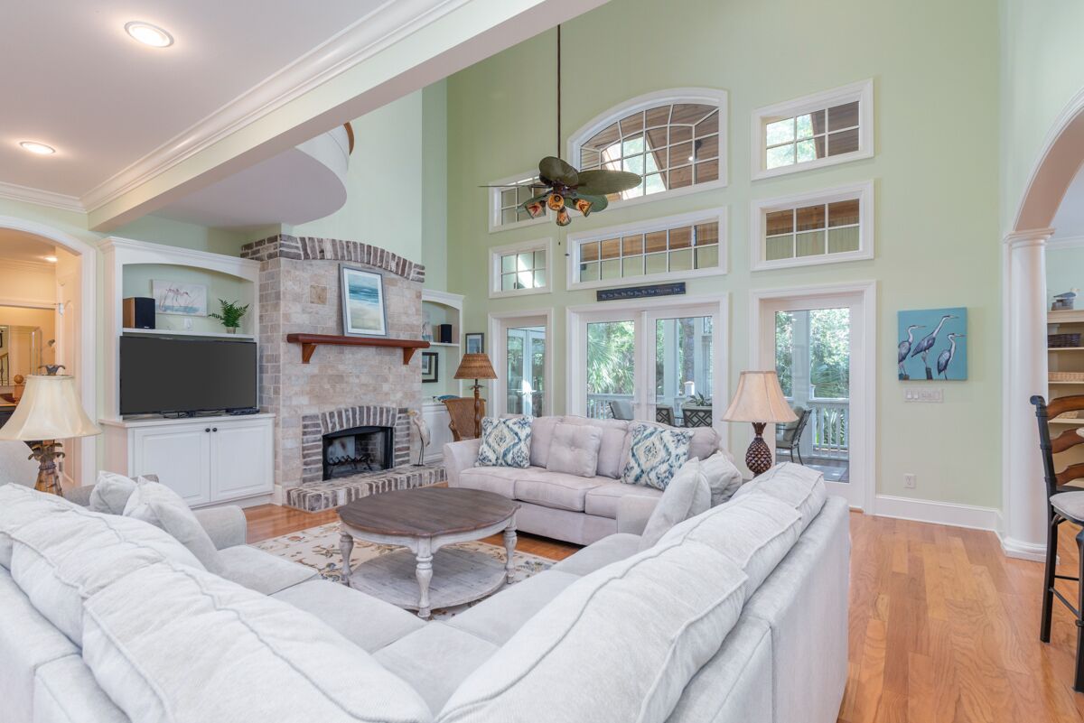 Impeccable 4-bedroom home on Fripp Island with a screened-in porch, elevator, and exercise room