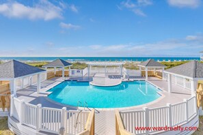 Pool - @ the Peach  - oceanfront/oceanside home (North Topsail Beach)