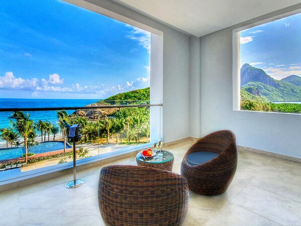 Familien-Vierbettzimmer | Strand-/Meerblick