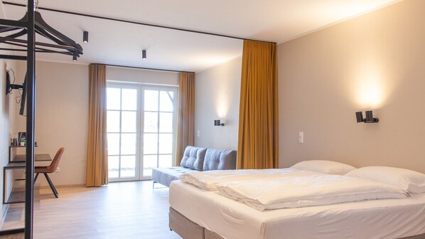 Enkeltværelse - 1 kingsize-seng | Allergivenligt sengetøj, senge med madrasser af memory foam