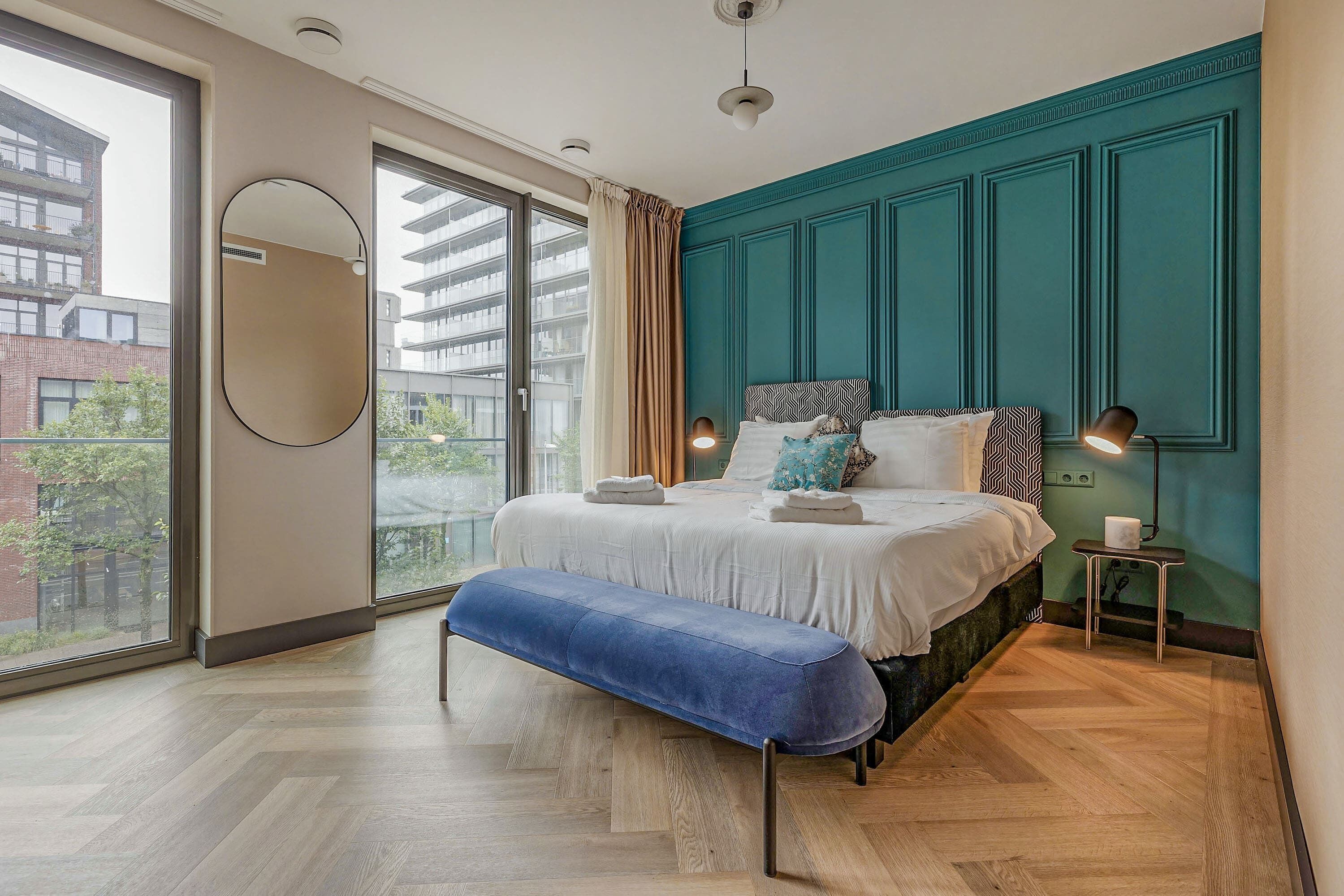 Departamento, 1 habitación, para no fumadores, cocina | Ropa de cama hipoalergénica y edredón 