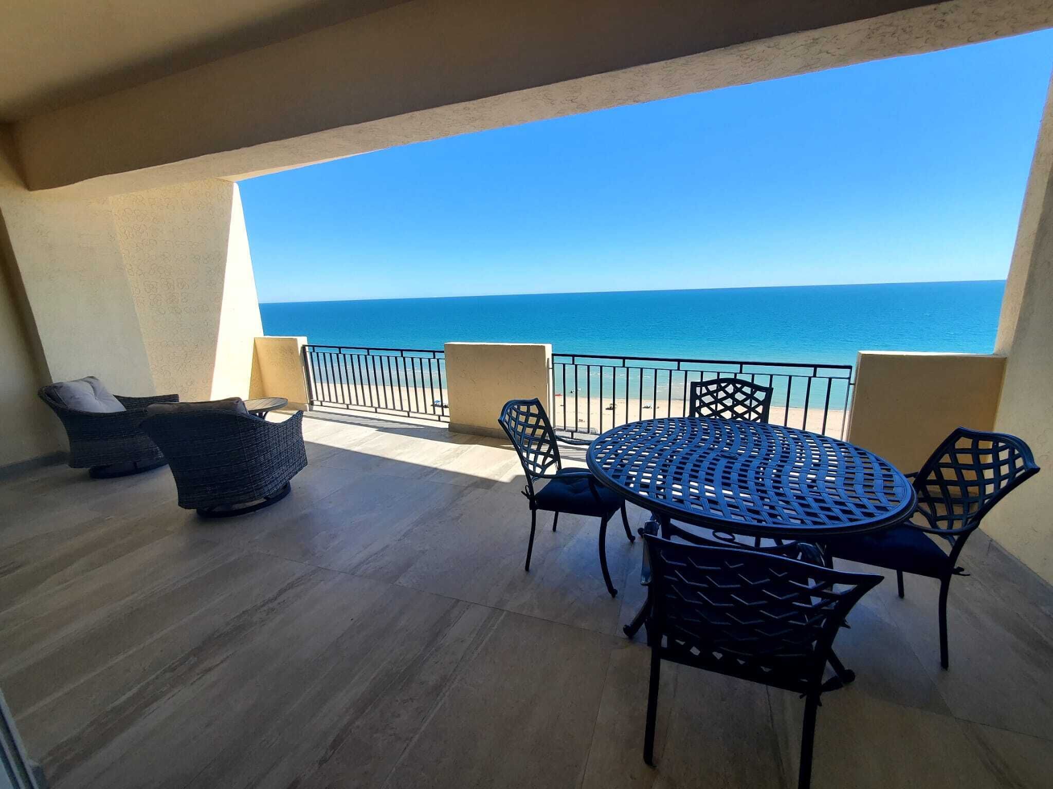 Beautiful Oceanfront Condo with Furnished Balcony and Ocean Views