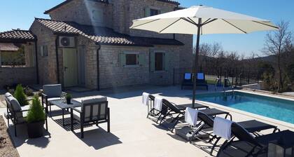 Modern Stone Villa with Saline Pool in peaceful natural setting!