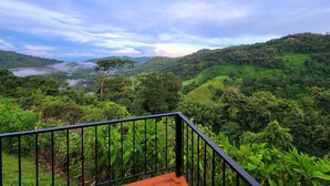A lush green landscape with a clear sky and a distant view of a hill. - Tranquil Jungle Stay with Breathtaking views, Minutes to Dominical Beach (San Jose Province)