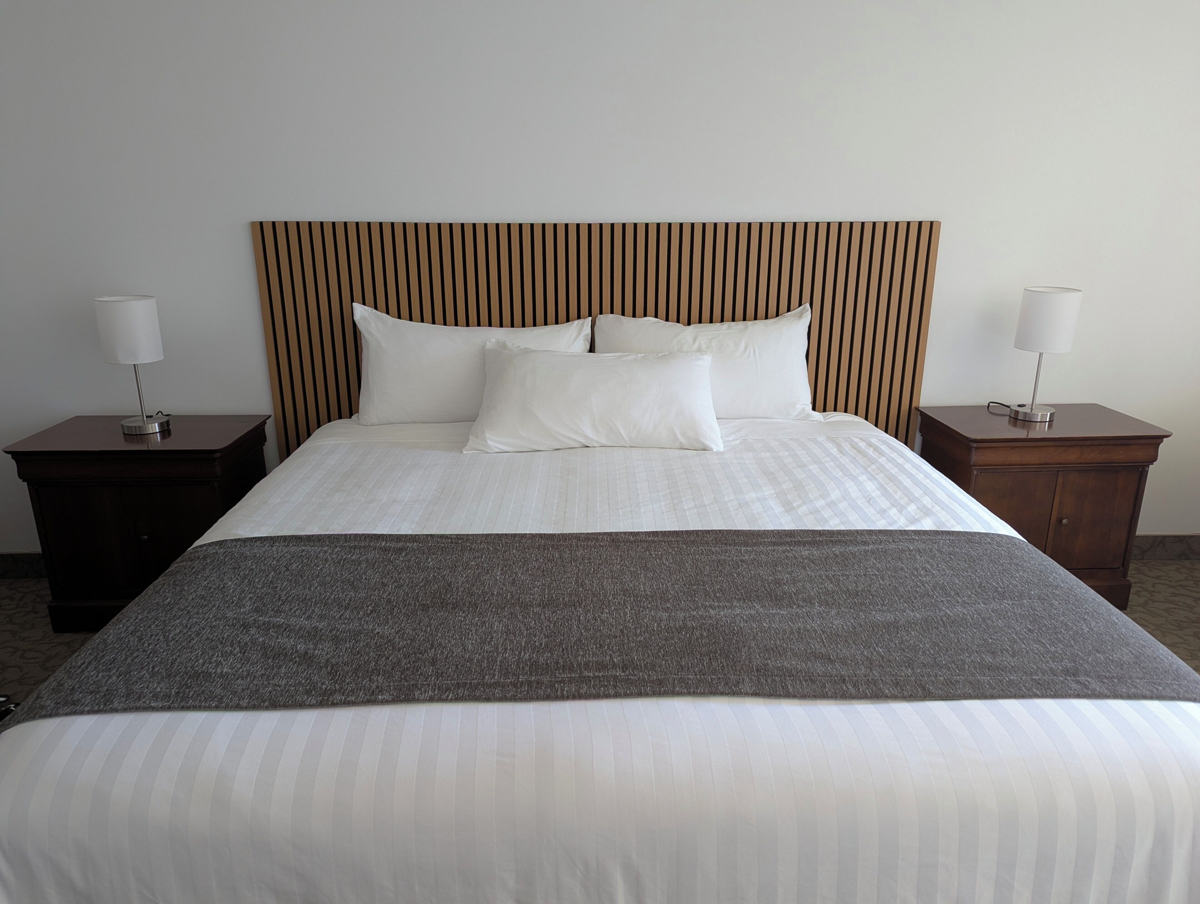 Hypo-allergenic bedding, down duvets, blackout curtains, free WiFi