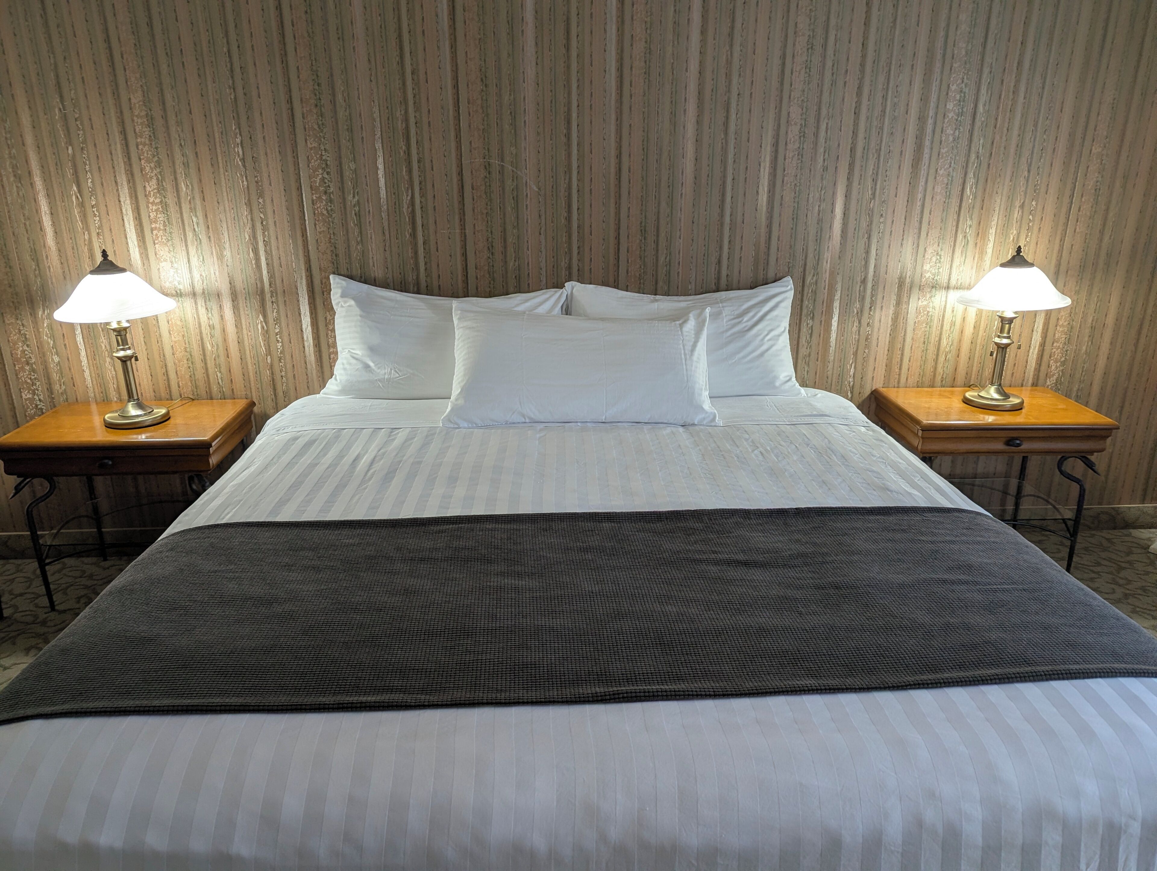 Hypo-allergenic bedding, down duvets, blackout curtains, free WiFi