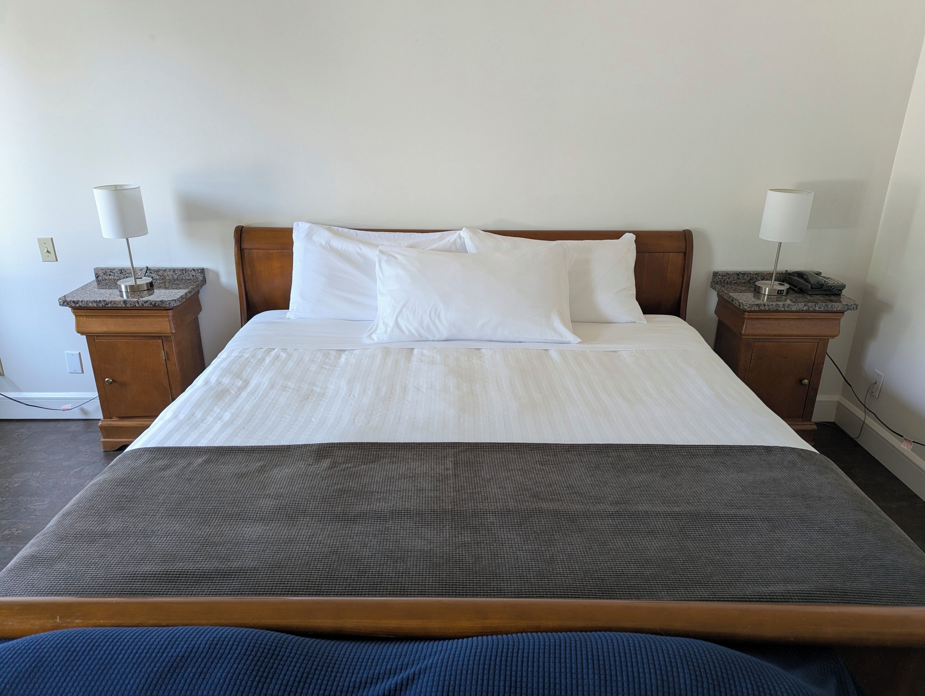 Hypo-allergenic bedding, down duvets, blackout curtains, free WiFi