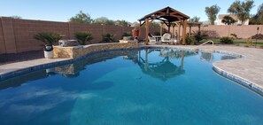 Pool - Stunning lg home with backyard Oasis with pool & hot tub. 4000 sqft on 1/3 acre. (Buckeye)