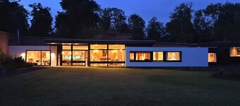 Leuchie Walled Garden Luxury mid-Century holiday home that sleeps 12,