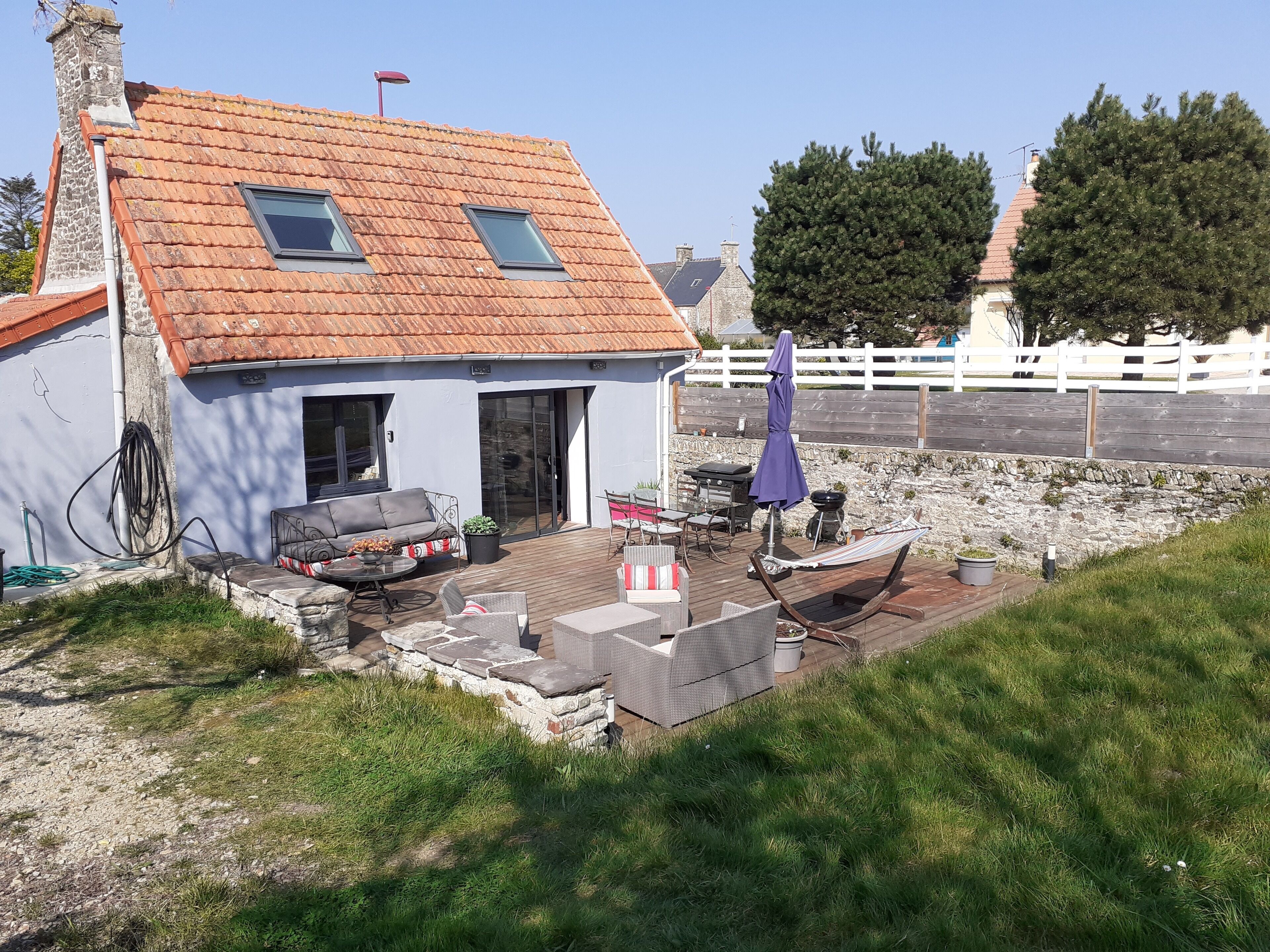 Warm house by the sea