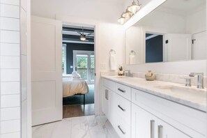 Shower, hair dryer