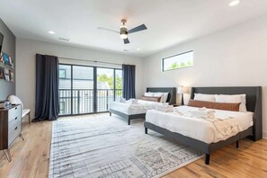 4 dormitorios, tabla de planchar con plancha, wifi gratis y ropa de cama