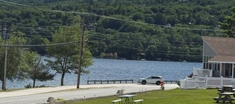Cottage steps away from Newfound Lake. Relax and enjoy the view.