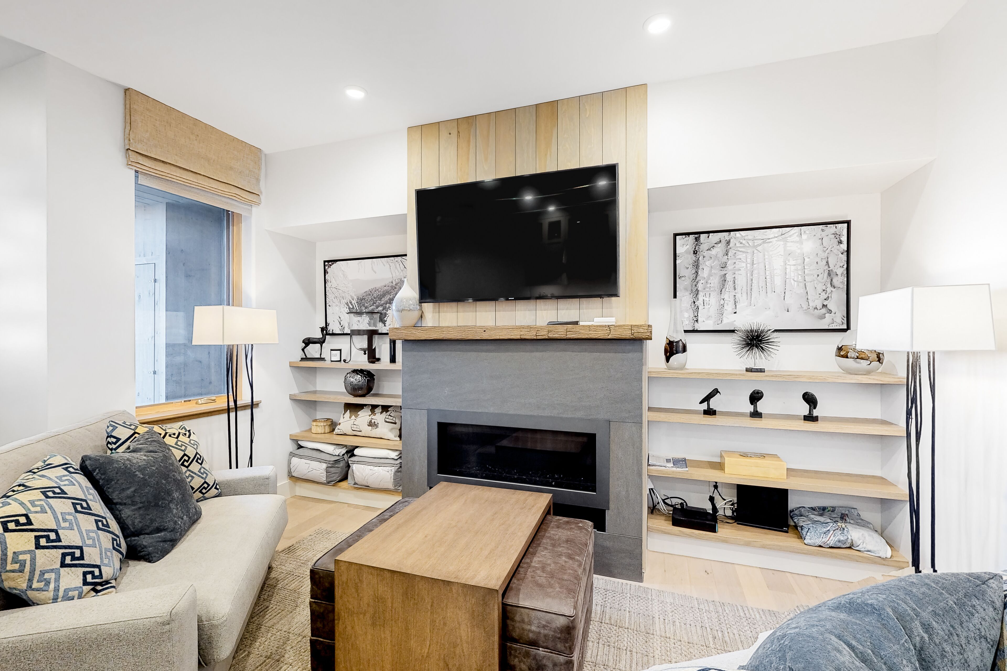 Ski-in/ski-out condo with WiFi, gas fireplace, and private washer/dryer