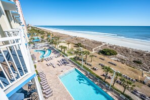 Indoor pool, a heated pool - Amazing Condo with Ocean  View here @Dunes Village (Myrtle Beach)