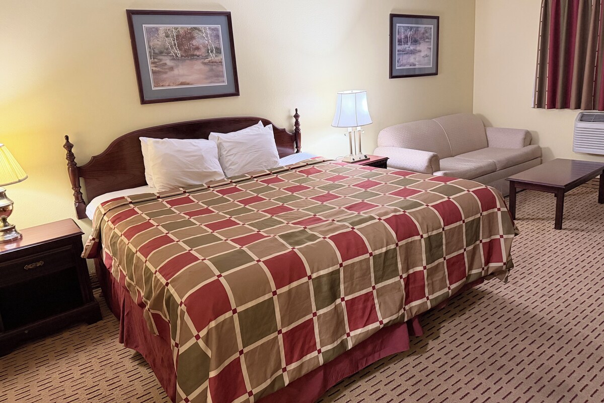 Room, 1 King Bed | Iron/ironing board, WiFi (free), bed sheets