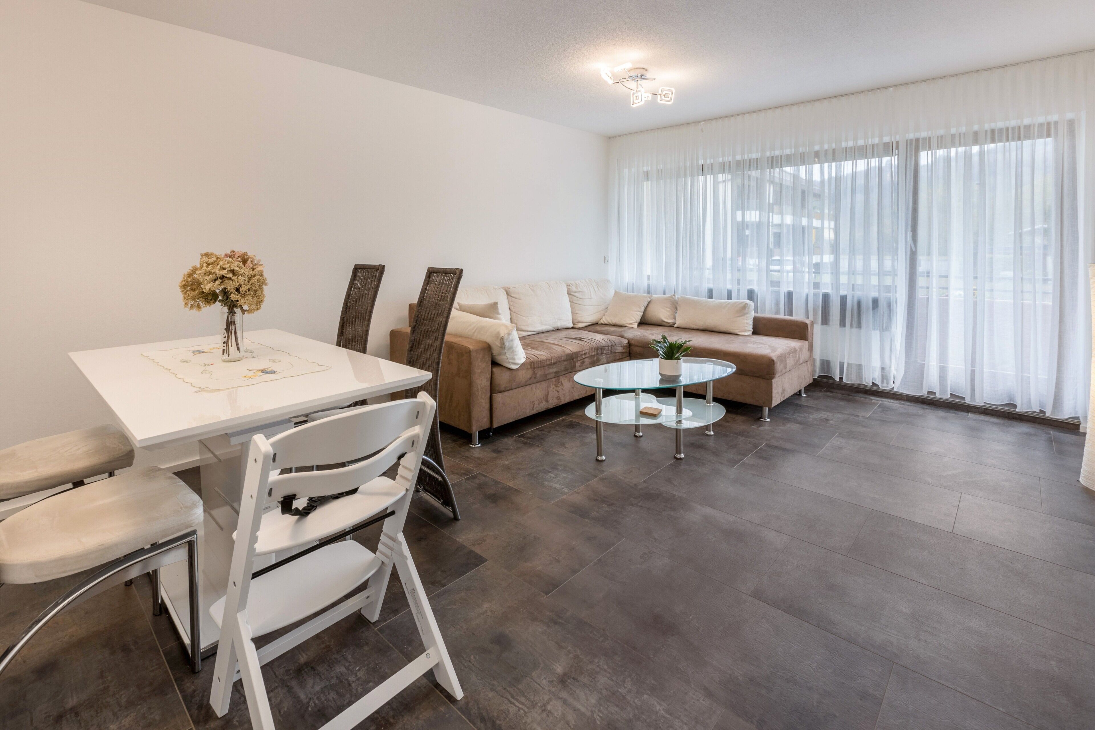 Televisión, reproductor de DVD, mesa de ping pong