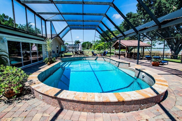 Enjoy dipping in the pool on a hot day!
