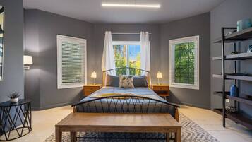 Desk, iron/ironing board, travel crib, free WiFi