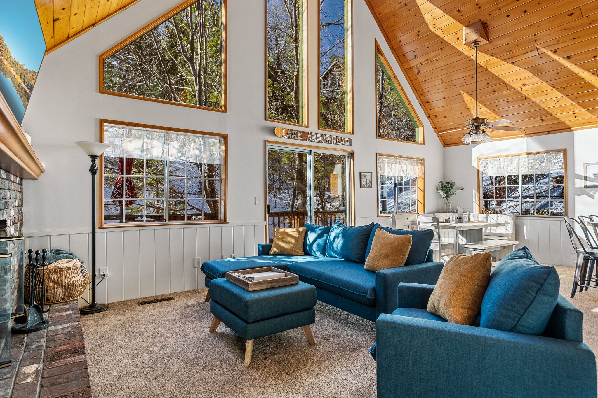 LAKE ACCESS!!  Huge Wall of Windows with Forest Views!