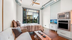 1 sovrum, strykjärn/strykbräda, gratis wi-fi och sängkläder