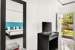 Kamar Khas, balkon | Internet kabel gratis dan seprai linen