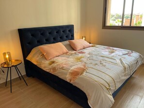 2 phòng ngủ, bộ trải giường bằng vải cotton Ai Cập 