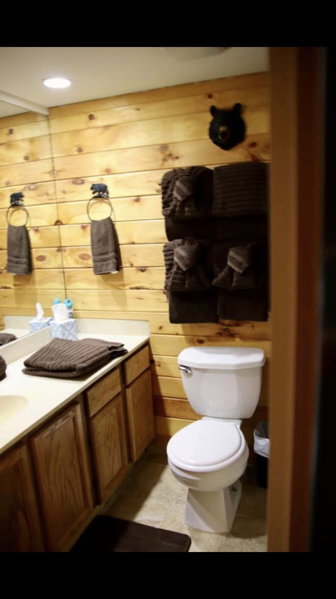 Beautiful waterfall in the front and back door.