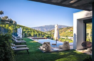 Seasonal outdoor pool, pool umbrellas, sun loungers