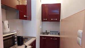 Private kitchen - 50m from resort center, 2nd floor, view mountain, balcony, parking, tv, 29m², Brides Les Bains (Brides-les-Bains)