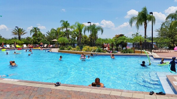 A heated pool