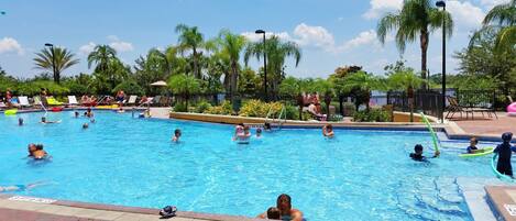 A heated pool