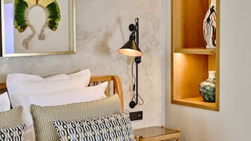 Romantic Double Room | Premium bedding, down comforters, free minibar items, in-room safe