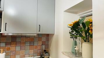 Jääkaappi, mikroaaltouuni, liesi, astianpesukone