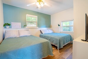 2 soverom, strykejern/-brett, wi-fi (inkludert) og sengetøy