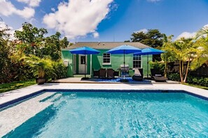 Pool - Key Lime Cottage - Bask Poolside in a Historic Flamingo Park Gem (West Palm Beach)