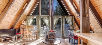 Popular A-Frame Cabin with Deck & Views VH 216 by Bear Valley Vacation Rentals