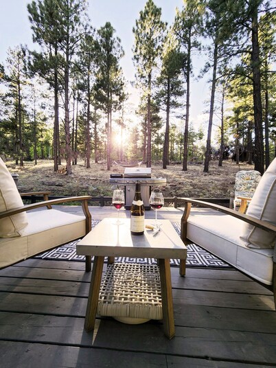 Gorgeous Forest Cabin with Hot Tub & Game Room