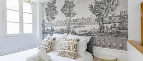 1 bedroom, desk, iron/ironing board, travel cot