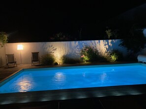 AuĂenpool, beheizter Pool