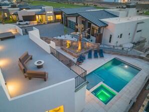 Una piscina riscaldata