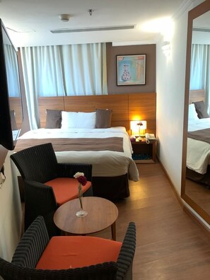 Desk, soundproofing, bed sheets