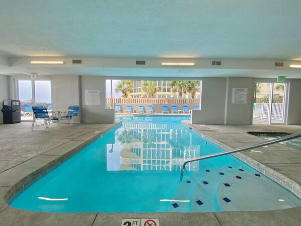 Indoor pool, a heated pool