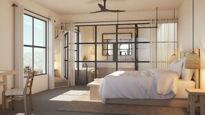 1 chambre, literie de qualité supérieure, matelas mémoire de forme